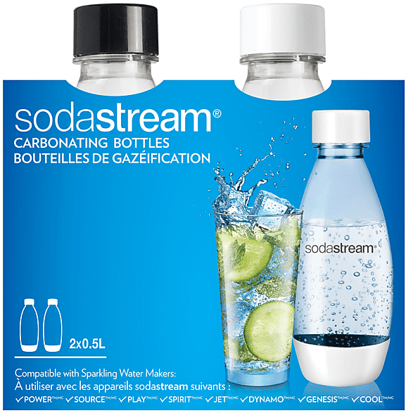 SODASTREAM ACCESSORIO GASATORE  CONF. 2 BOTT. FUSE 1/2L