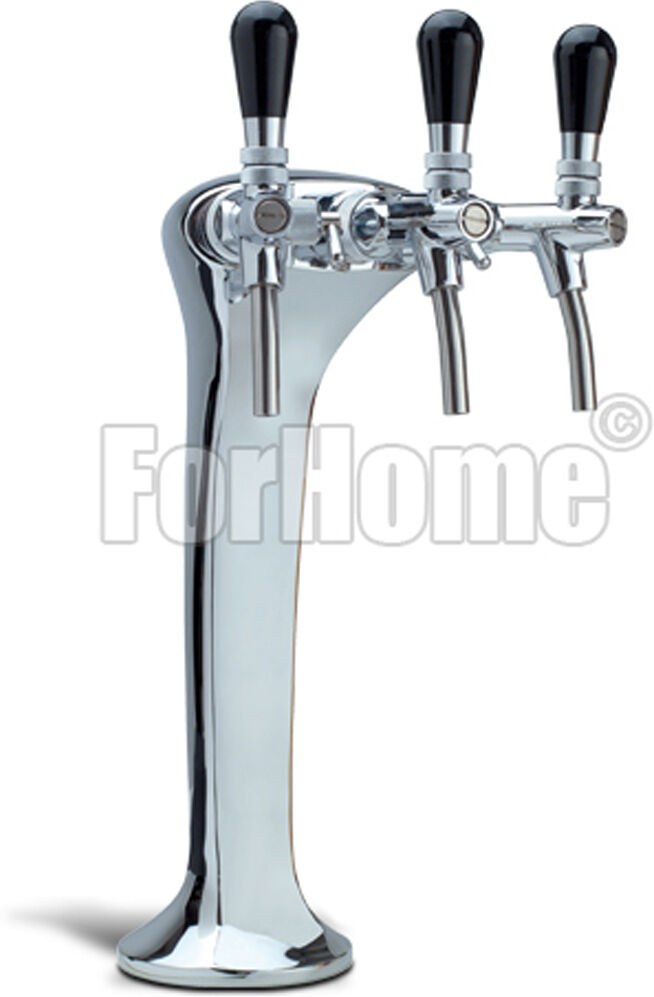 Colonna Per Spillatura Birra O Acqua Depurata Forhome® Cobra Ice 3 Vie Colore Cr