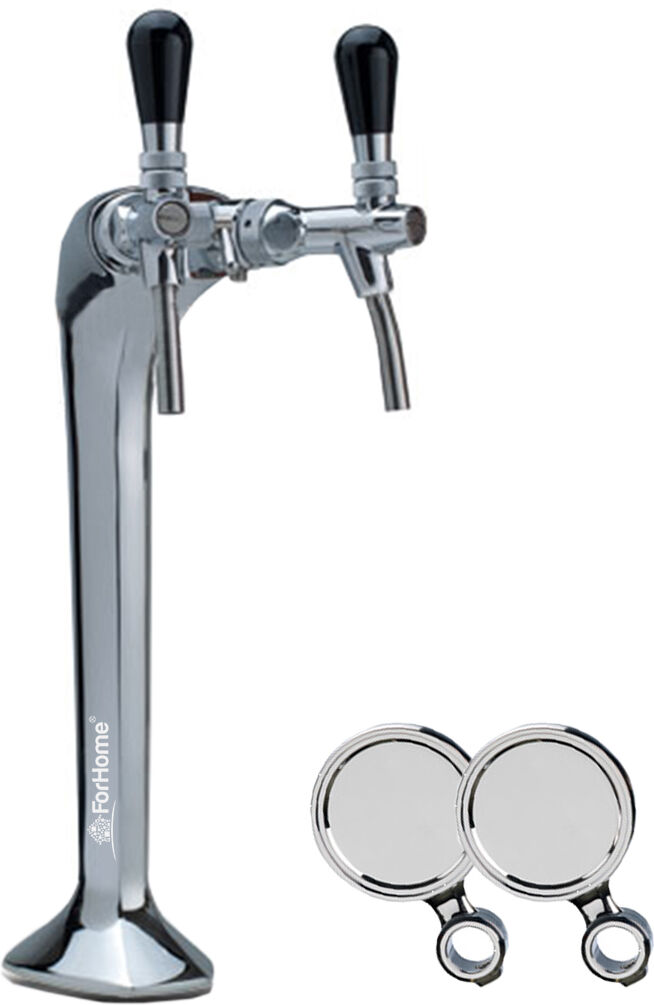 Colonna Per Spillatura Birra O Acqua Depurata Forhome Cobra Palmer 2 Vie Cromo C