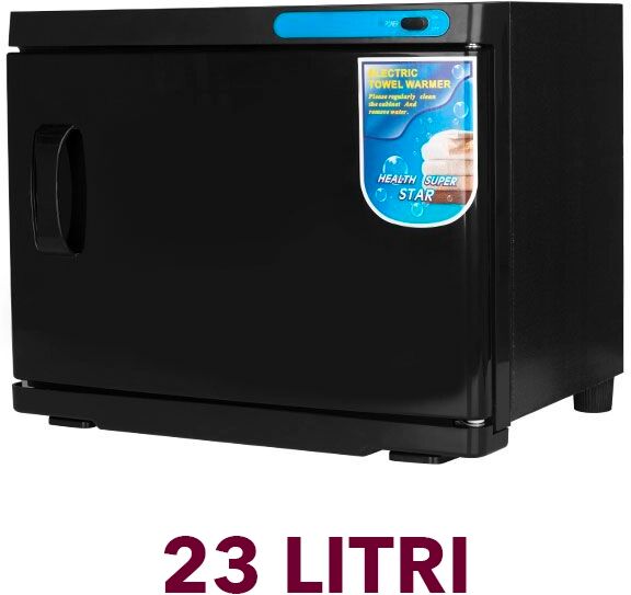 Sterilizzatore Scaldasalviette asciugamani 23 LITRI SCALDA ASCIUGAMANI hot cabinet bianco o nero