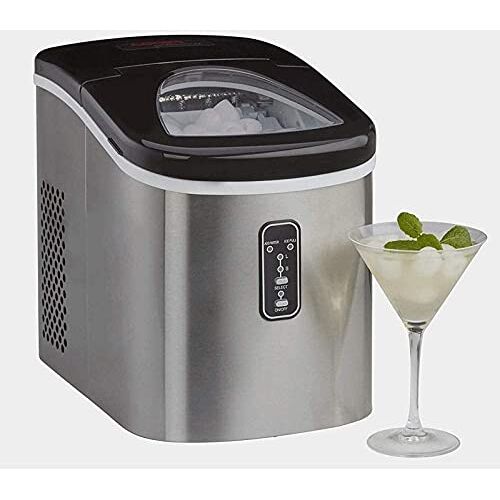 CNBYDK Ice Cube Maker IJsmachine voor thuis IJsmachine op aanrecht Nieuw compact model Geen loodgieterswerk vereist 13 kg ijs in 24 uur