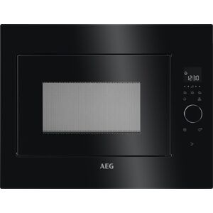 AEG MBE2658SEB 60cm Built In Microwave For Tall Housing - BLACK