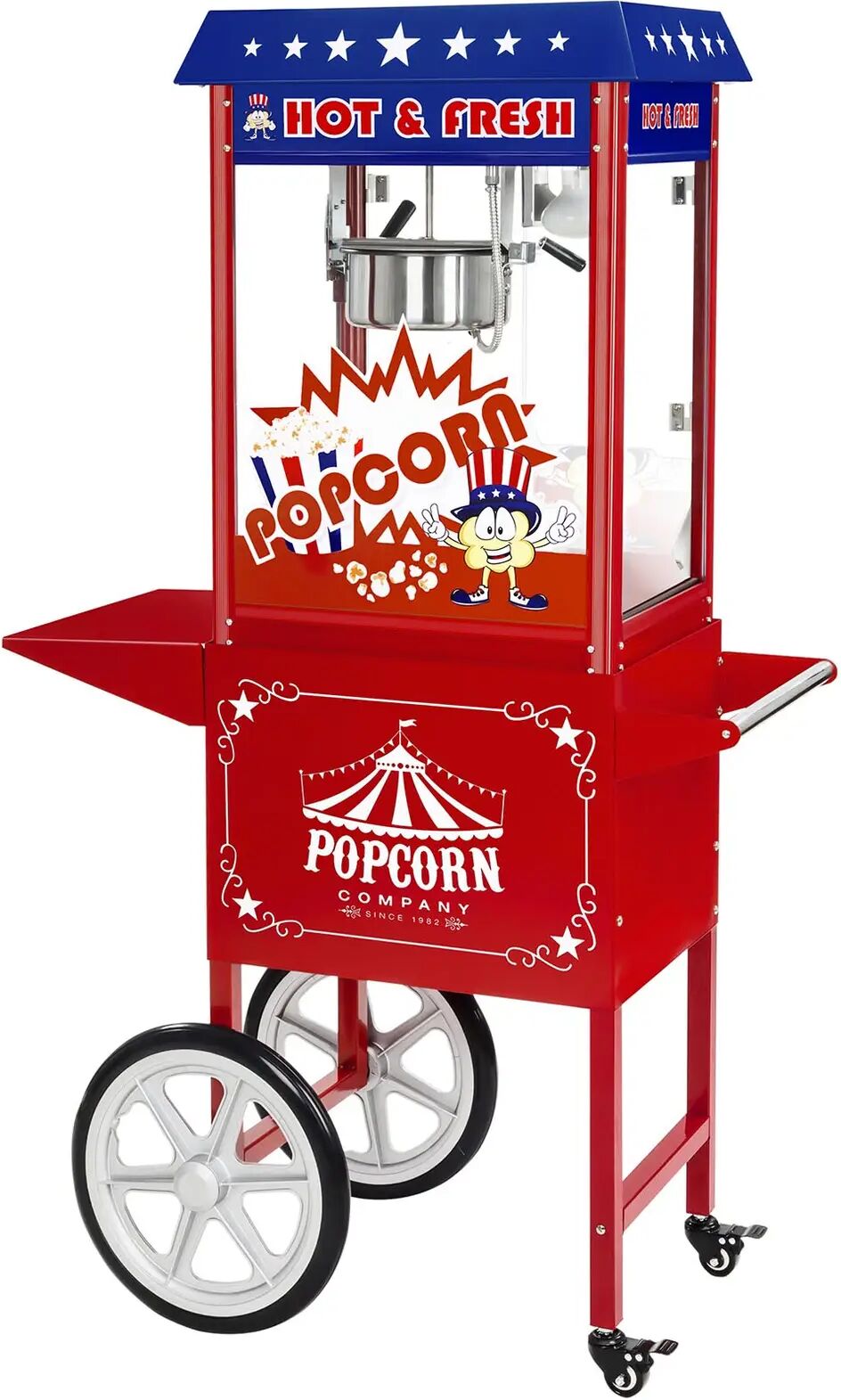 Royal Catering Popcorn maker - Trolley included - American design RCPW-16.1