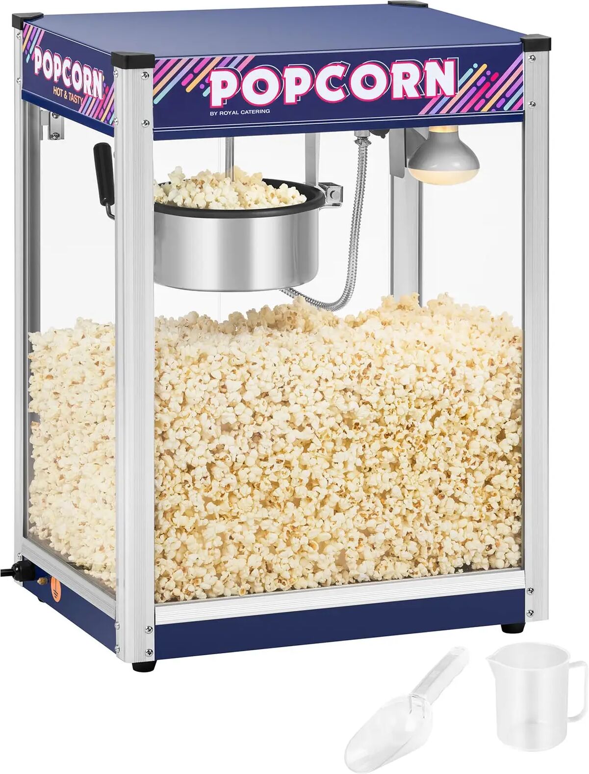 Royal Catering Popcorn Maker Blue - 8 oz RCPR-1350