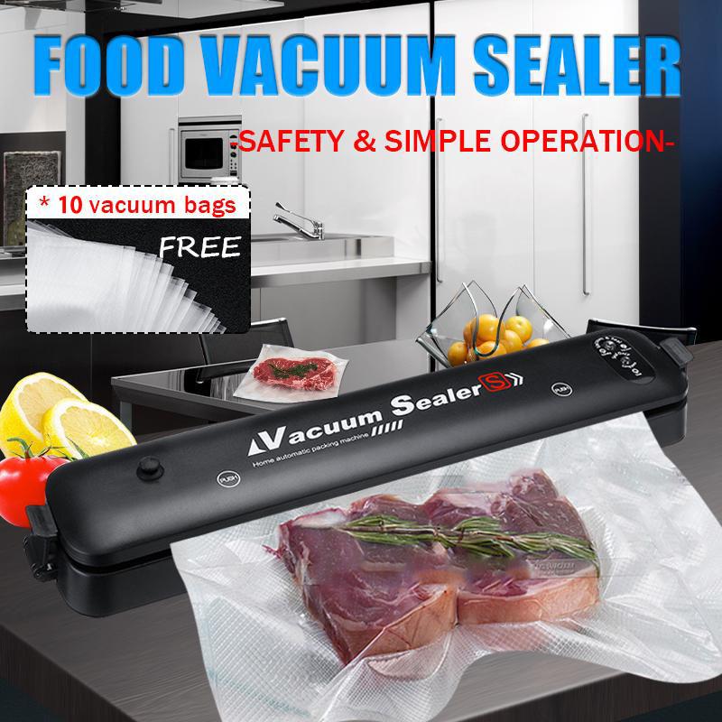 YeYeYeYeYe Electric Vacuum Sealing Automatic ABS Machine FreshFood Sealer Kitchen Household