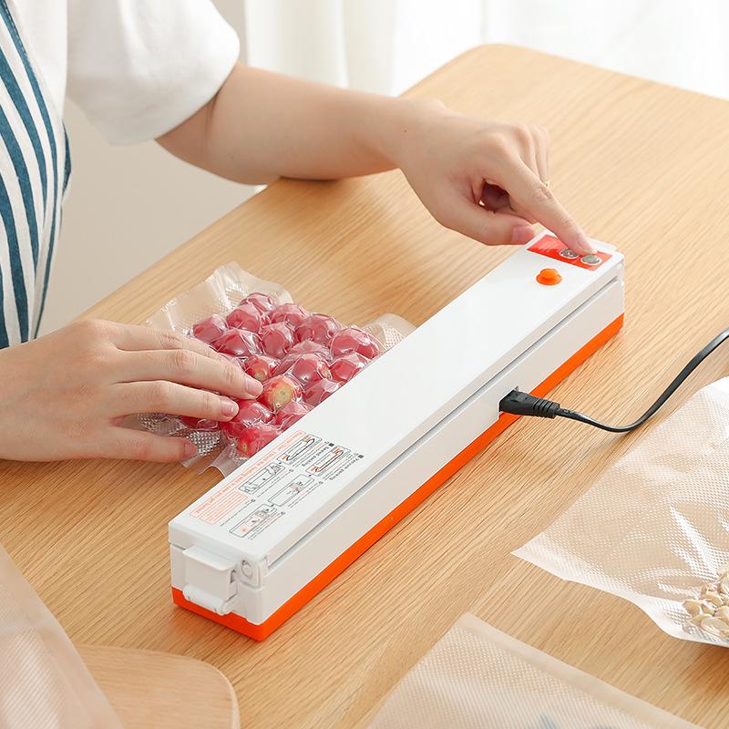 Digital Trolley 220V Household Food Vacuum Sealer Packaging Machine Film Sealer Vacuum Packer FREE GIFT 10pcs Storage Bags