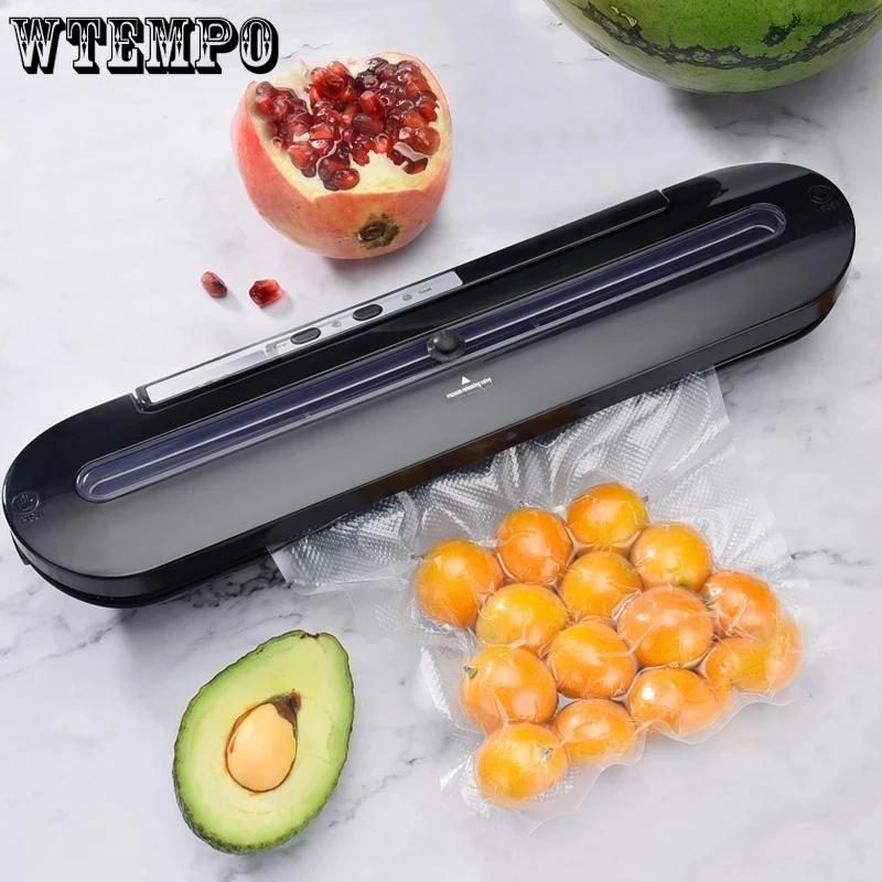 WTEMPO Food Vacuum Sealer Automatic Commercial Household Food Vacuum Sealer Packaging Machine Include 10Pcs Bags