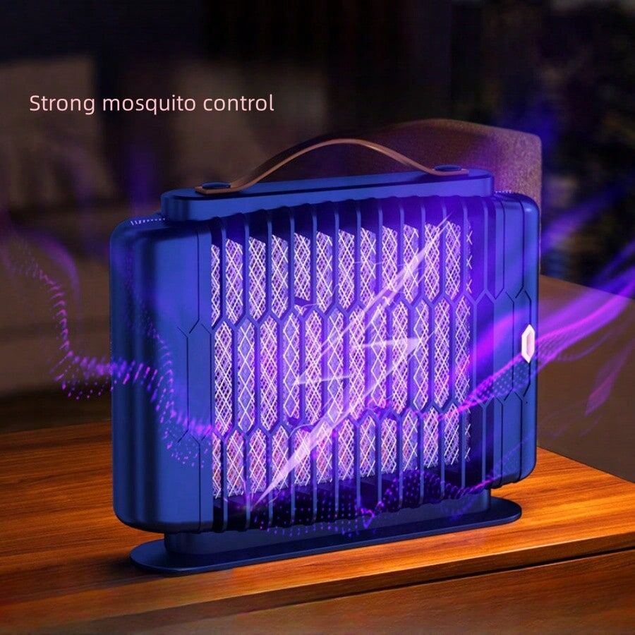 SHEIN 1pc, Electric Mosquito Killer Lamp, Household Insect Killer, Bug Zapper, Mosquito Zapper Killer, Insect Trap, Suitable For Home, Yard, Camping And RV, Pest Control, Apartment Essentials, College Dorm Essentials, Household Gadgets Blue