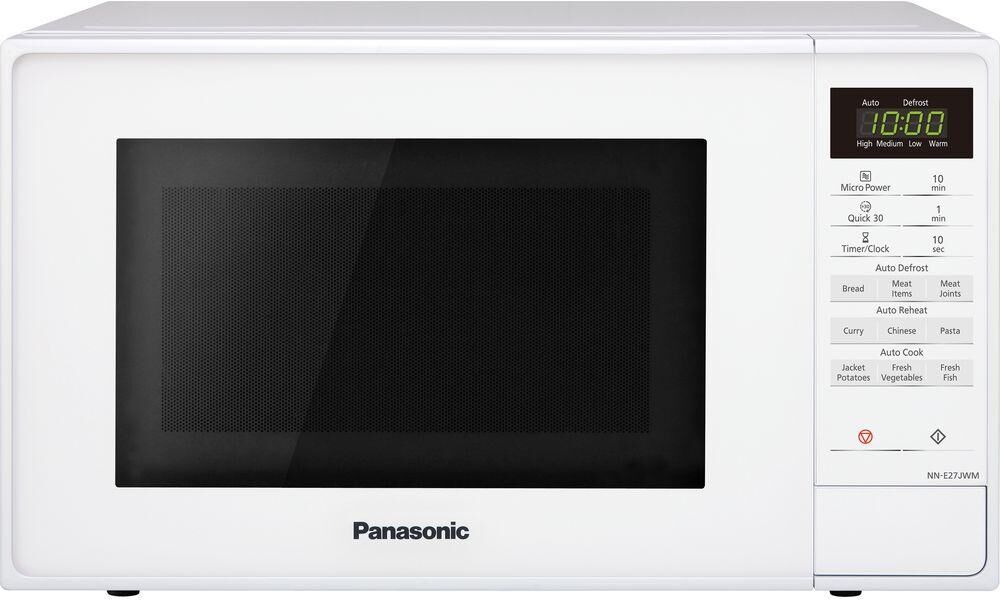 PANASONIC NN-E27JWMBPQ Compact Solo Microwave - White, White