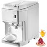 VEVOR Ice Shaver Machine Electric, Snow Cone Machine Commercial 265 LBS/H, Shaved Ice Machine w/Ice Hopper & Lid, 250W Ice Crusher w/Drain Pipe Tabletop Shaved Ice Maker w/Adjustable Fineness White