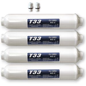 Wasserstelle 4x externer Wasserfilter T33 für SBS Kühlschrank