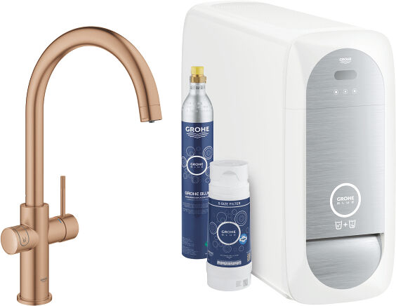 Grohe Blue HOME - Sistema di filtraggio e raffreddamento con INSTALLAZIONE INCLUSA - 31455DL1