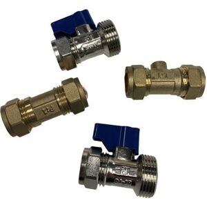 Calsoft ne Non Electric Water Softener 15mm Installation Kit Valves - Calmag