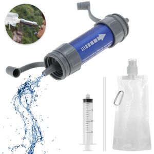 TOMTOP JMS Outdoor Water Filtration System Water Filter Straw Purifier with Drinking Pouch for Emergency