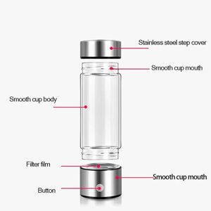 Lifeone Hydrogen Water Generator Alkaline Maker Rechargeable Portable Water Ionizer Bottle Super Antioxidan Hydrogen-Rich Water Cup