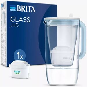 Brita Maxtra Pro Water Filter Glass Jug, 2.5L, Clear/White - Clear/White - Unisex