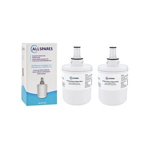 Allspares Lot de 2 Filtres à eau pour réfrigérateur compatible avec Samsung DA29-00003F / DA29-00003G / HAFIN2 / Aqua Pure Plus - Publicité