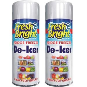 PEBBLE HUG 2 X 200ml Quick Ice Remover, Anti-Bacterial Fridge Freezer, De-Icer Spray, Genuine Fresh De-icer Spray, Fridge Cleaner, Essential Fridge Maintenance Solution