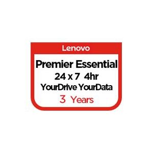 Lenovo Essential Service + YourDrive YourData + Premier Support - Support opgradering - reservedele og arbejdskraft - 3 år - on-site - 24x7 - responstid: 4 t - for ThinkSystem ST650 V2 7Z74