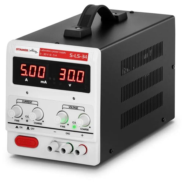 stamos soldering alimentatore da banco - 0-30 v - 0-5 a cc - 150 w s-ls-34