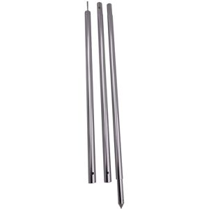 Bent ALU TELESKOP STANGE - Gr. 130 - 230cm x 19-22 mm - grau / ALU