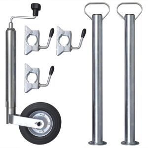 - Roue de jauge 48 mm avec 2 tubes de support et 3 colliers