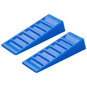 - 2 pcs Niveleurs de caravane 75 mm Plastique Bleu n/a