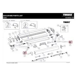 Thule Lh+rh Stop Spring Arm 4900/6200 1500602753