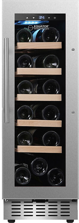 Photos - Other large household technique Equator Advanced Appliances 18 Bottle Wine Refrigerator, Silver wr18s