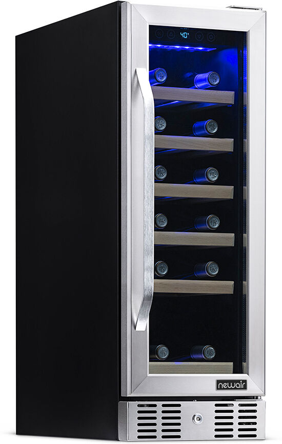 Photos - Wine Cooler NewAir 12" Built-In 19 Bottle Wine Fridge awr190sb 