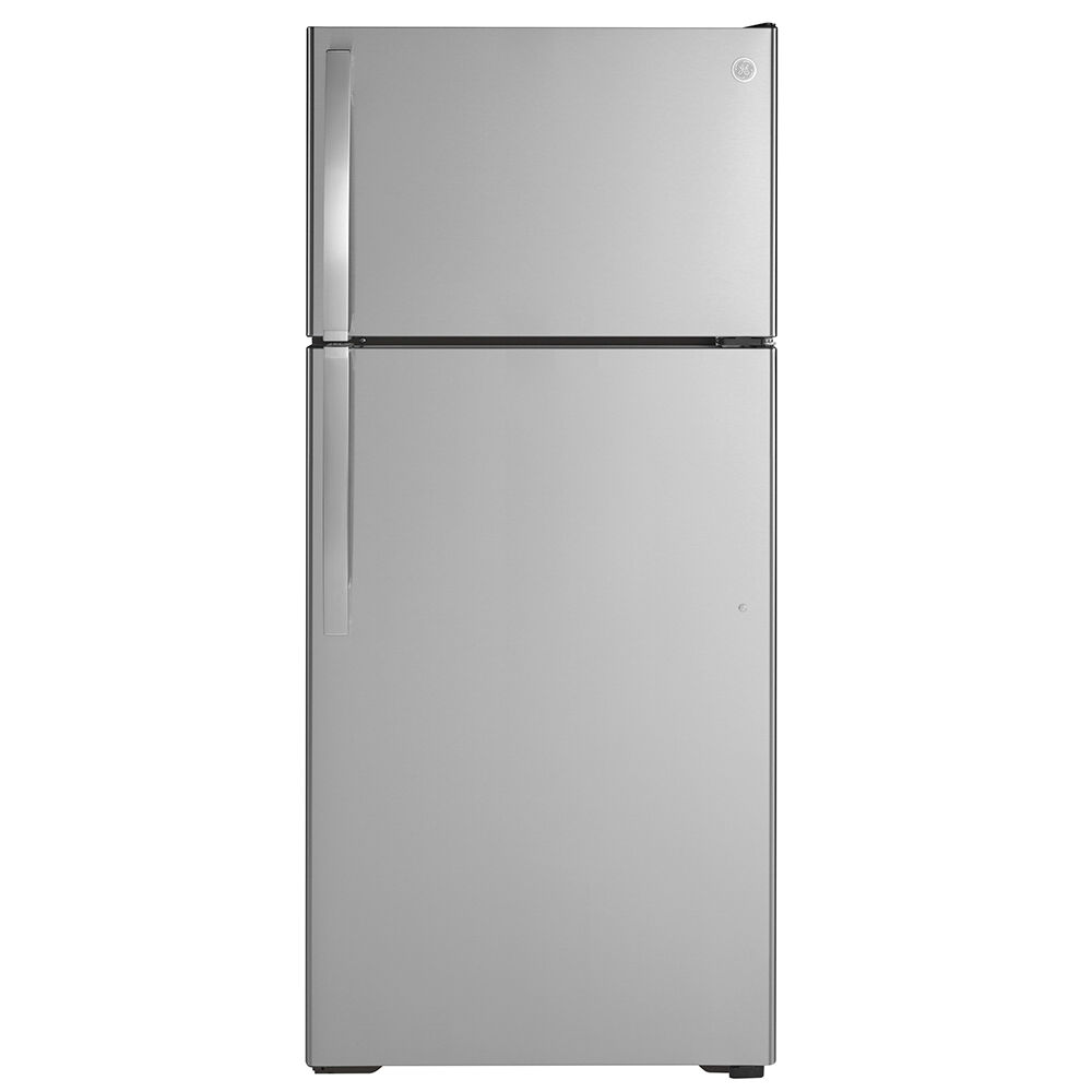 Photos - Fridge General Electric GE Appliances G.E. Energy Star 16.6 cu. ft. Top-Freezer Refrigerator, Stai 