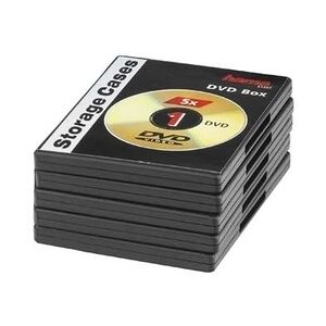 Hama DVD Jewel Cases, Pack of 5, black 1 Disks Schwarz