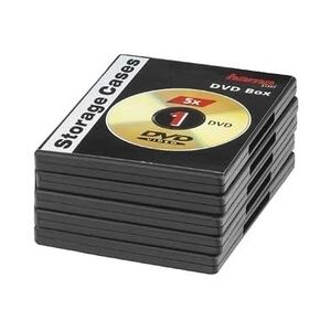 Hama DVD Jewel Cases, Pack of 5, black 1 Disks Schwarz