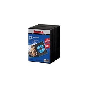 Hama DVD Jewel Case with foil - Boîtier pour DVD - capacité : 1 DVD - noir (pack de 10) - Publicité