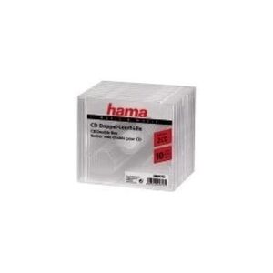 Hama CD Double Jewel Case - Coffret pour CD - capacité : 2 CD - transparent (pack de 10) - Publicité