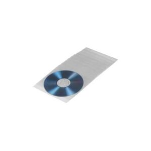 Hama CD/DVD Protective Sleeves - Pochette CD/DVD - capacité : 1 CD/DVD - transparent (pack de 100) - Publicité
