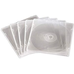 Hama Boîtier CD "Slim" en polypropylène, lot de 20, Transparent - Publicité