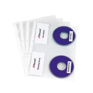 Rexel Nyrex CD/DVD Pockets Clear (5 Pack)