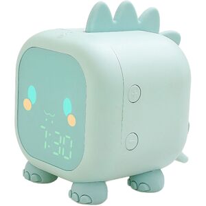 PESCE Kids Dinosaur Alarm Clock Alarm Clocks with Light Digital Alarm Clock for Kids Children green