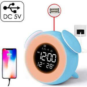 PESCE Lighted Alarm Clock for Kids, Digital Alarm Clock Bedside Lamp Snooze Touch Control USB Charging Port Dual Alarm Clock Kids Alarm Clock for Bedside