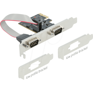 DELOCK 90001 - 2 Port RS232, serielle, PCI Karte