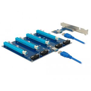 Delock 41427 interface-kort/adapter Intern PCIe, USB 3.2 Gen 1 (3.1 Gen 1), Riser kort
