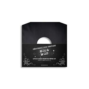 Rock on Wall sous-Pochette Papier, 33T, Noir, Lot de 10 - Publicité