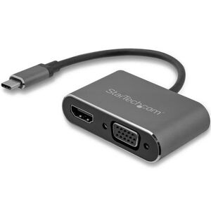 StarTech USB C to VGA and HDMI Adapter - Aluminum - Publicité