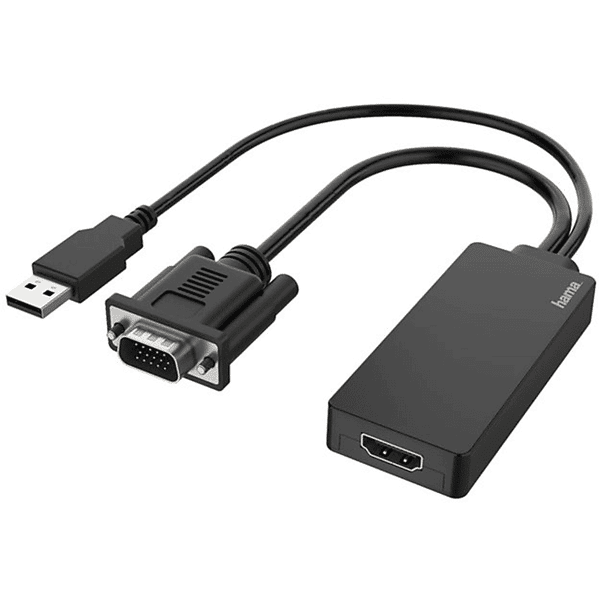 hama cavetto adattatore ingresso vga+usb/ uscita hdmi  vga+usb