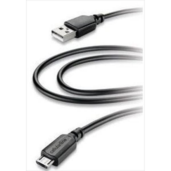 cellular line usbdatacmfiipd2mw cavo micro usb-nero