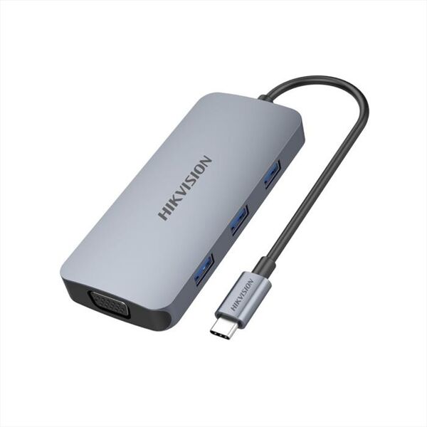 hik vision storage usb-c hs-hub-ds801-grigio