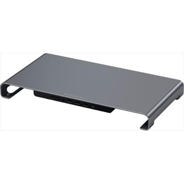 satechi usb-c monitor stand hub xl-space gray