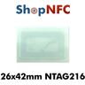 Tag NFC NTAG216 26,5x42mm adesivi