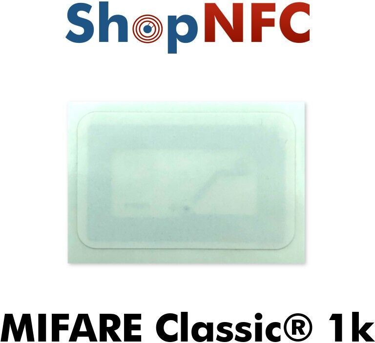 Tag NFC NXP MIFARE Classic® 1k 26,5x42mm adesivi